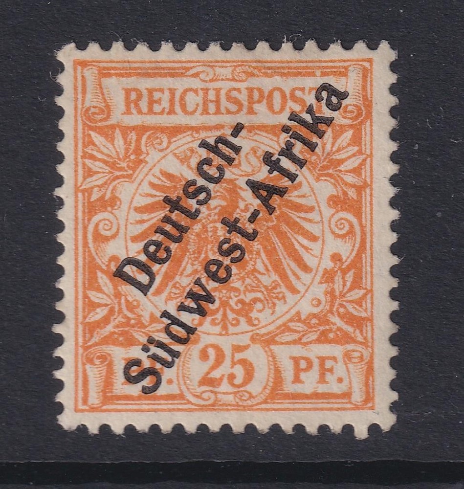 German South West Africa. 1897 Un-issued 25pf Orange. MM. Cat £325.