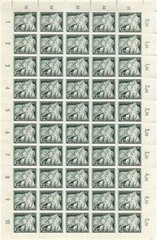 Stamp Germany Mi 843 Sc B230 Sheet 1943 WW2 War Fascism Flag Troops War MNH