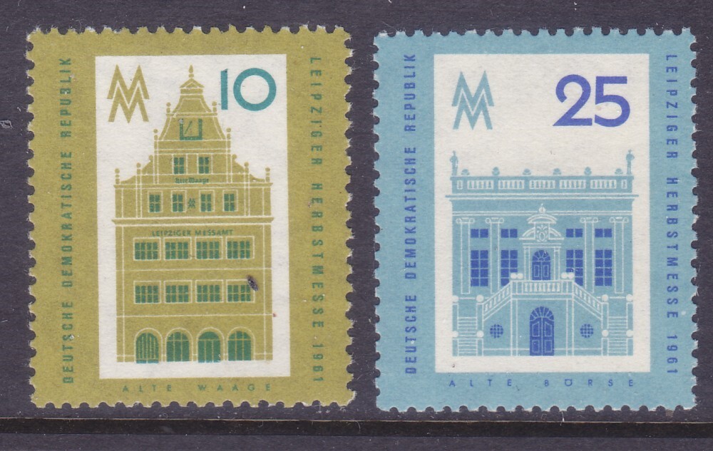 Germany DDR 568-69 MNH 1961 Leipzig Fall Fair Set of 2 Very Fine