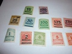 Germany 1923 Hyperinflation Lot of 17 Tausend Denomination Millionen MNH OG