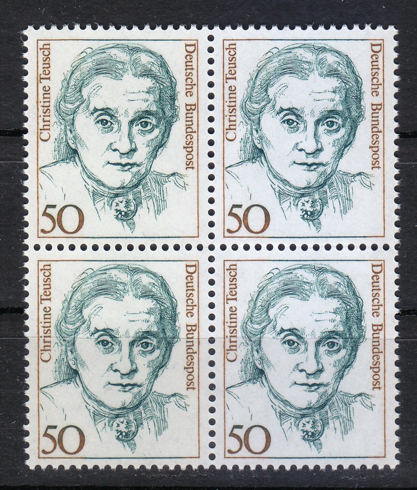 Germany 1986 Mi 1304 Sc 1480 MNH Christine Teusch Minister of education Block **