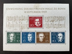 GERMANY MNH #804a-e SINGLE STAMPS MNH, Sheet has hinge thin – Singles Cat $13.00
