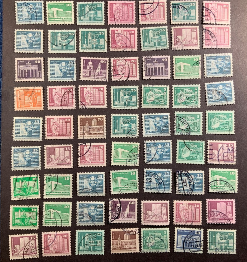 Lot of Used German Stamps. German Stamp Mixture