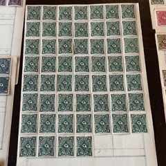 INVESTORS LOT 1922 GERMANY MINT STAMPS ON PAGES, POSTHORN ONE AND TWO COLORS
