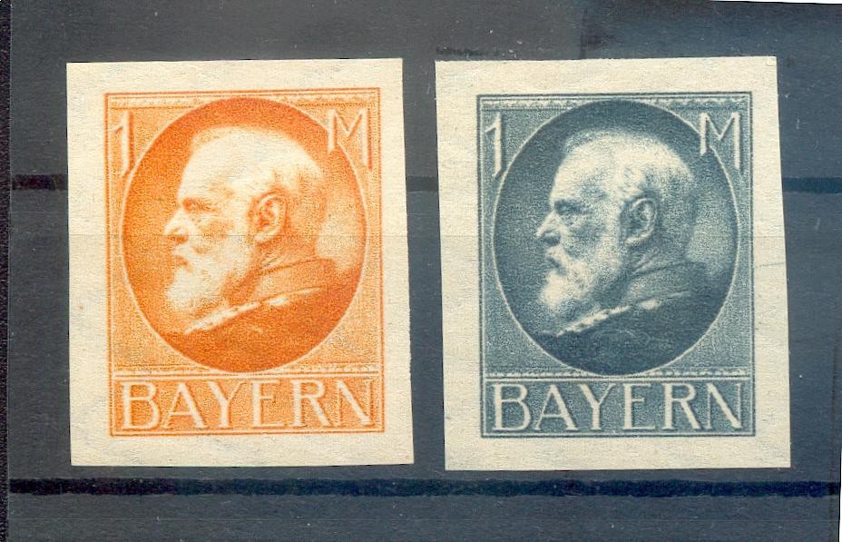 Bayern UNISSUED 175/176BI MNH Uncancelled Fresh Postfrisch 50EUR (y73021