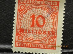 The listing is for:(1)1923 10 Million German Hyperinflation Stamp-LH-See Photos