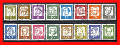 Germany Postage Stamps Scott 824-839, Used Complete Set!! G1374k