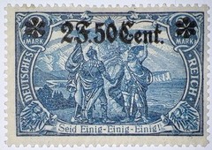 Travelstamps: Germany Stamps Scott #N26 – 14 1/2 x 14 Perf OP Mint MOGH Signed
