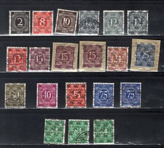 GERMANY AMERICAN BRITISH OCC SELECTION USED NET OVERPRINTS SEVERAL EXPTERTIZED