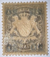 Travelstamps: 1920 Germany Bayern Overprint Stamp Scott#237, Mi 177 – Mint Og Lh