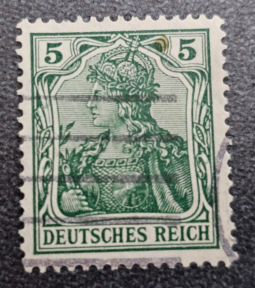 Stamp Germany Deutsches Reich Germania 5 Pfennig 1905 Mi. Nr. 85 [🇩🇪39673-10]