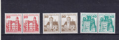 Berlin MNH ** 533-5 horizontal pairs from Castles set