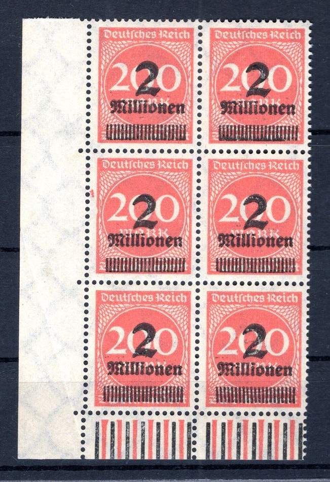DR-Infla 309PFIV ABART ** MNH New Mint 45EUR (GA5145