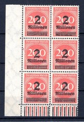 DR-Infla 309PFIV ABART ** MNH New Mint 45EUR (GA5145