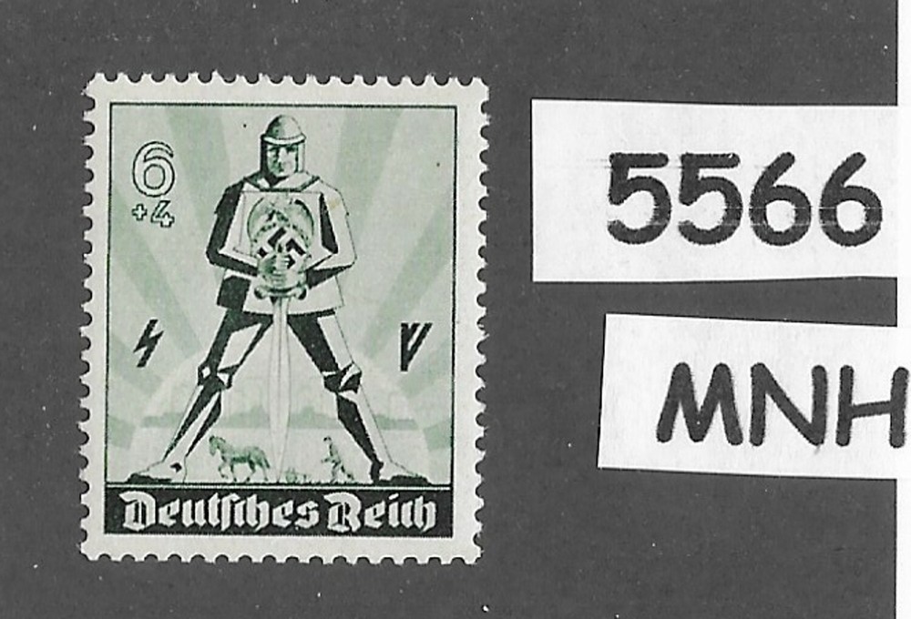 #5566 MNH stamp B171 Aryan Warrior / 1940 Germany Third Reich May day 1940