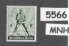 #5566 MNH stamp B171 Aryan Warrior / 1940 Germany Third Reich May day 1940