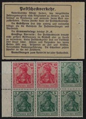 GERMANY 1906 FIRST BOOKLET PANE OF GERMANY Sc 82g NH SUPERB CONDITION