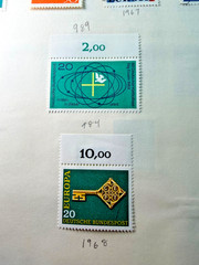 Germany Lot of 7 Stamps 1967-68 Scott Catalog Range 970-989 Mix CXL,MH,MNH