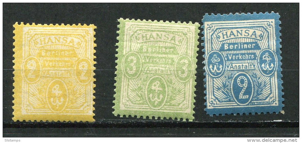 Germany 1886 Local Private Berliner Hanssa MNH/MH/Used