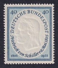 WEST GERMANY 1955 Schiller SG 1136 MNH/** (CV £23)