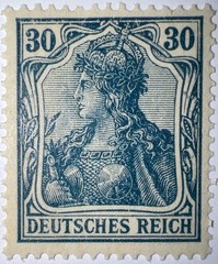 Travelstamps: Germany Stamps Mi:#144 – 30pf Mint Og Ng WMK MOGNH