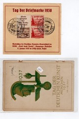 5 Germany 1924-1939 Philatelic Postcard lot 1936 Olympics Berlin Auto Show 5pc
