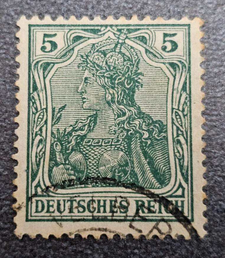 Stamp Germany Deutsches Reich Germania 5 Pfennig 1900 Mi. Nr. 70 [🇩🇪39665-11]