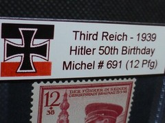 Adolf Hitler 1939 WW2 50th Birthday Stamp Third Reich Nazi Germany MNH Pfennig