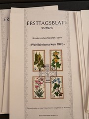 1978 German First Day Cover Stamps Lot of 16 ERSTTAGSBLATT Numbered