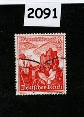 Used stamp Scott B127 1938 Winter relief Culture fund Germany #2091