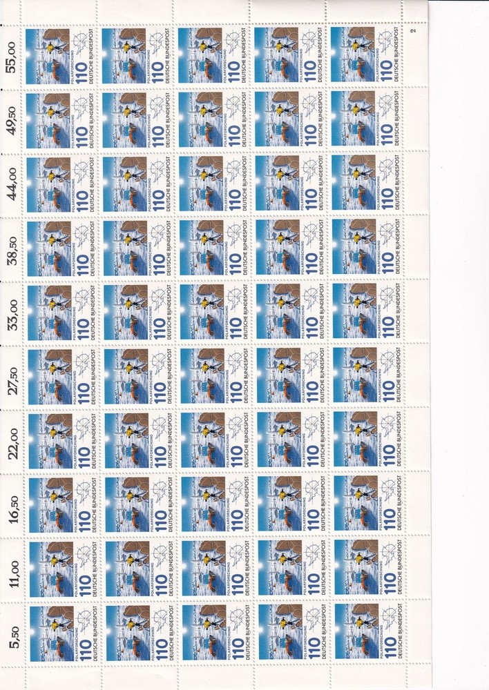 Federal 1981, Mich. No.: 1100** FN 2 sheet complete mold number