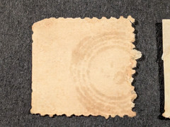 BADEN GERMANY 1862, 1864 9 Kreuzer Stamps Sc# 17, 23 Bullseye Cancel!
