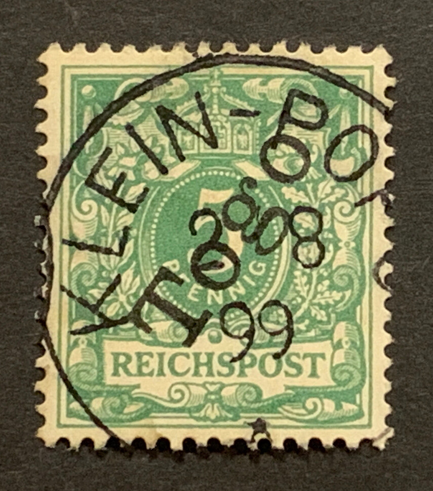 Travelstamps: 1897 Germany Togo Stamps Sc # 1, 5pf used OG KLEIN-POPO UnWMK