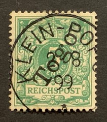 Travelstamps: 1897 Germany Togo Stamps Sc # 1, 5pf used OG KLEIN-POPO UnWMK