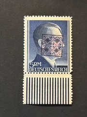 Germany 1945 Post WWII LOCAL overprint (WURZEN) 5 Rm. MNH /s2 #626
