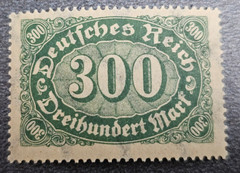 Stamp Germany Deutsches Reich 300 Mark 1922 Mi. Nr. 249 [🇩🇪39448]