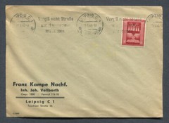 German Reich WW II : Better cover from 1943 – Leipzig C 1 – slogan cancel – used