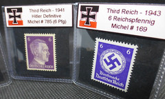 *Matched* 6 Pfg WW2 Hitler Swastika Eagle Stamp Set MNH Nazi Germany Lot WW2
