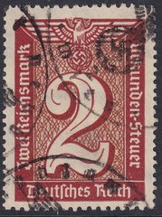 Stamp Germany Revenue WWII Fascism War War Era KDF Urkunden Selection U 1