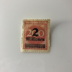 Rare 1920’s German Deutsches Reich stamp 2 Millionen