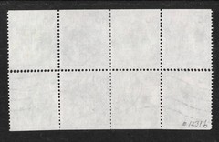 Germany Scott 1231b, German Castles, Used Booklet Pane of 8 Stamps