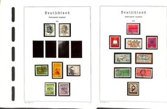 Germany Stamp Collection in Hingless Lighthouse Album Springback Binder 1954-76