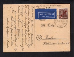 GERMANY – WEST BERLIN Birthday postcard Berlin to Emden (SEE DESCRIPTION)