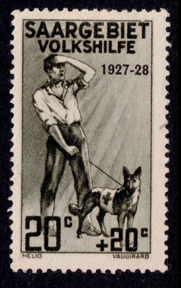 EBS Germany SAAR 1927 – Health Care – Soldier Welfare – Michel 122 – MH*