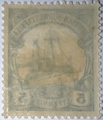 Travelstamps:GERMANY South West Africa Stamps Kaiser’s Yacht 5 Pfennig MOGH WMK