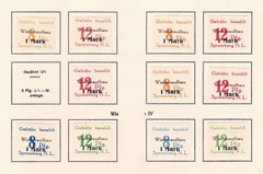 Spremberg – 1946 Mi. 17-18AB, Reconstruction issues