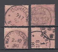 GERMANY, MI # 37d, 4 STAMPS, USED, NICE!