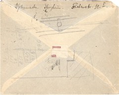 Germany Weimar Republic 1922 Two 150pf Franking Cover Berlin Zehlendorf