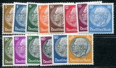 GERMANY 1933 482-495 * FLAWLESS SET HINDENBURG WATERMARK WAFFLE 200€(I1188