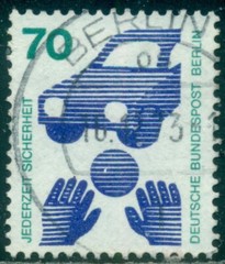 GERMANY SCOTT # 9N323A, TRAFFIC SAFETY, USED, , GREAT PRICE!